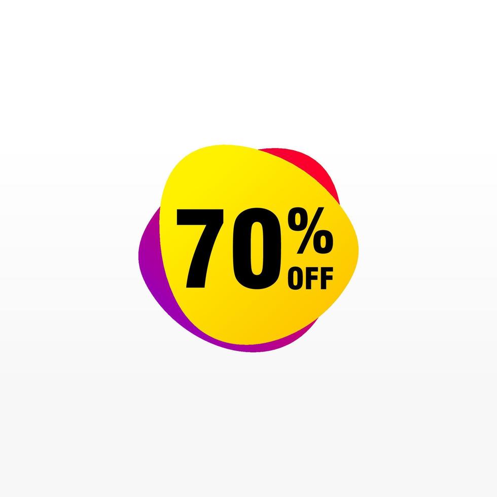 70 discount, Sales Vector badges for Labels, , Stickers, Banners, Tags, Web Stickers, New offer. Discount origami sign banner.