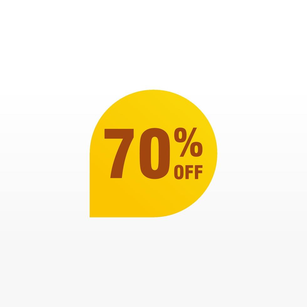 70 discount, Sales Vector badges for Labels, , Stickers, Banners, Tags, Web Stickers, New offer. Discount origami sign banner.