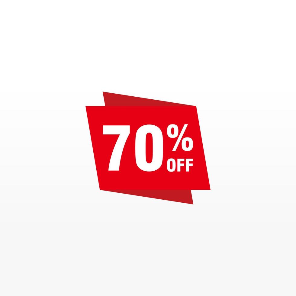 70 discount, Sales Vector badges for Labels, , Stickers, Banners, Tags, Web Stickers, New offer. Discount origami sign banner.