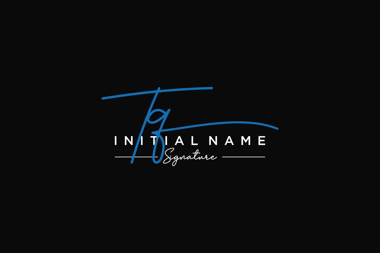 Initial TQ signature logo template vector. Hand drawn Calligraphy lettering Vector illustration.