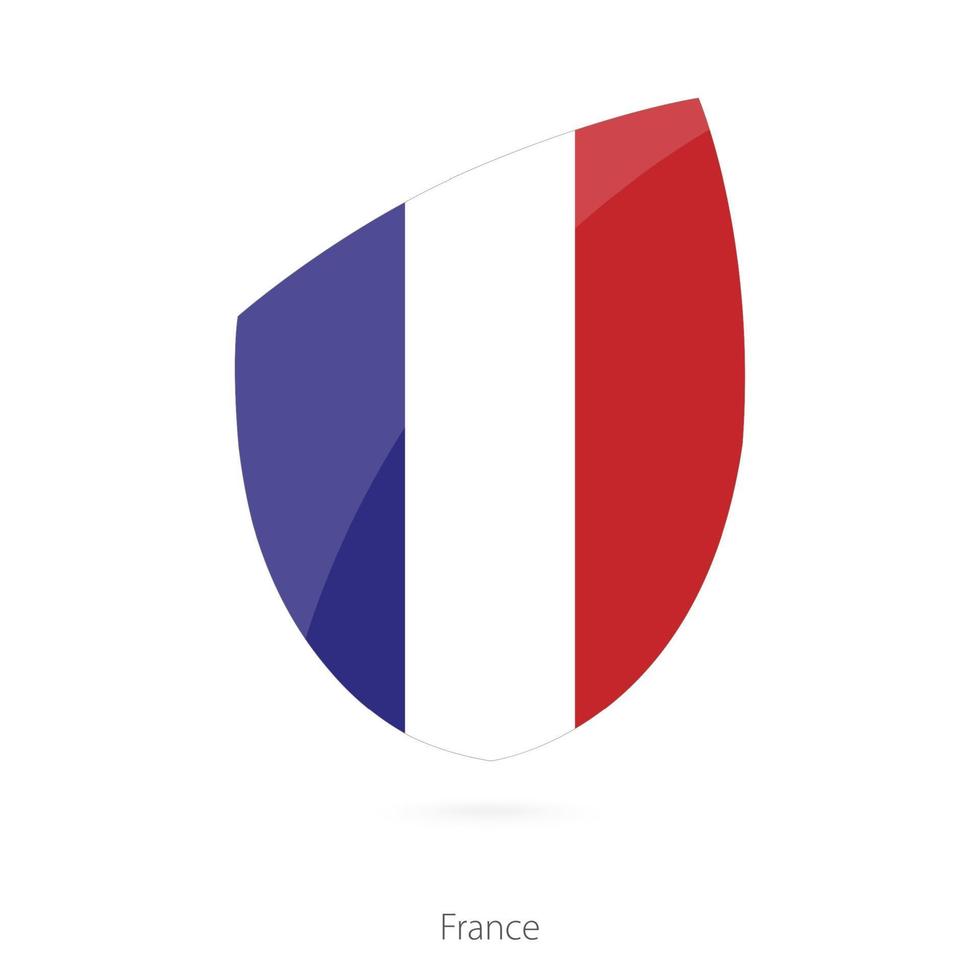 bandera de francia. bandera de rugby de francia. vector