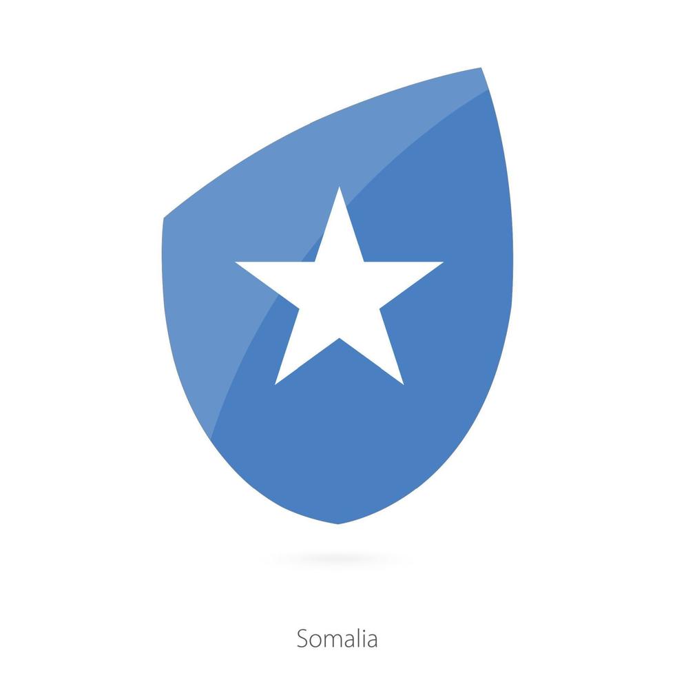 bandera de somalia. bandera de rugby somalí. vector