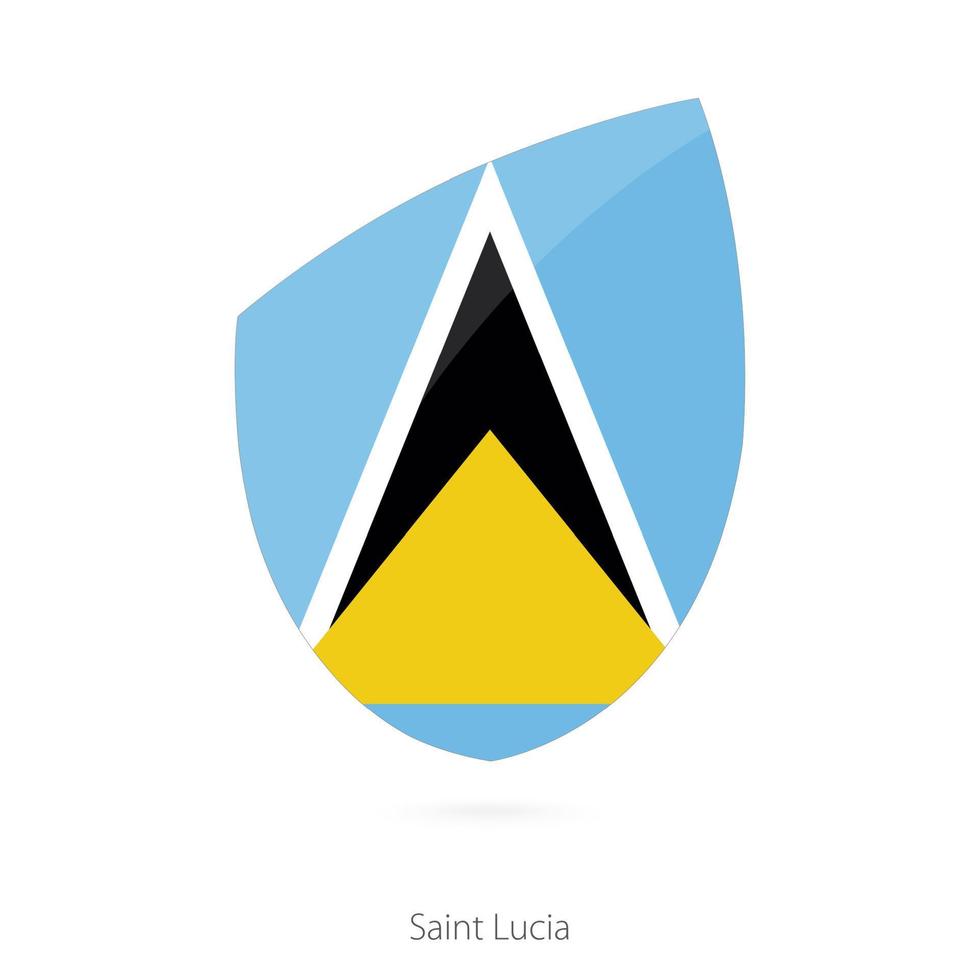 bandera de santa lucia. vector