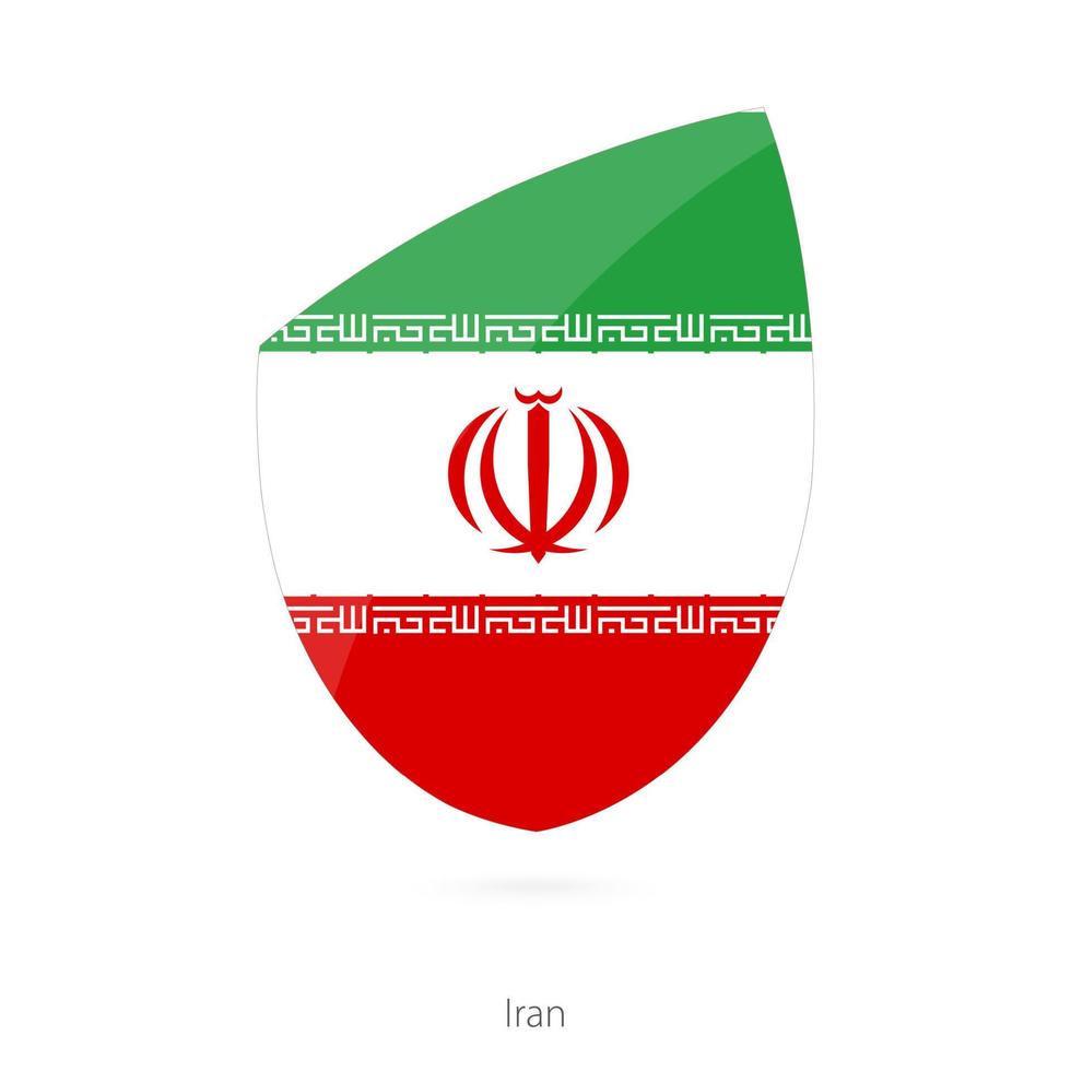 bandera de irán vector