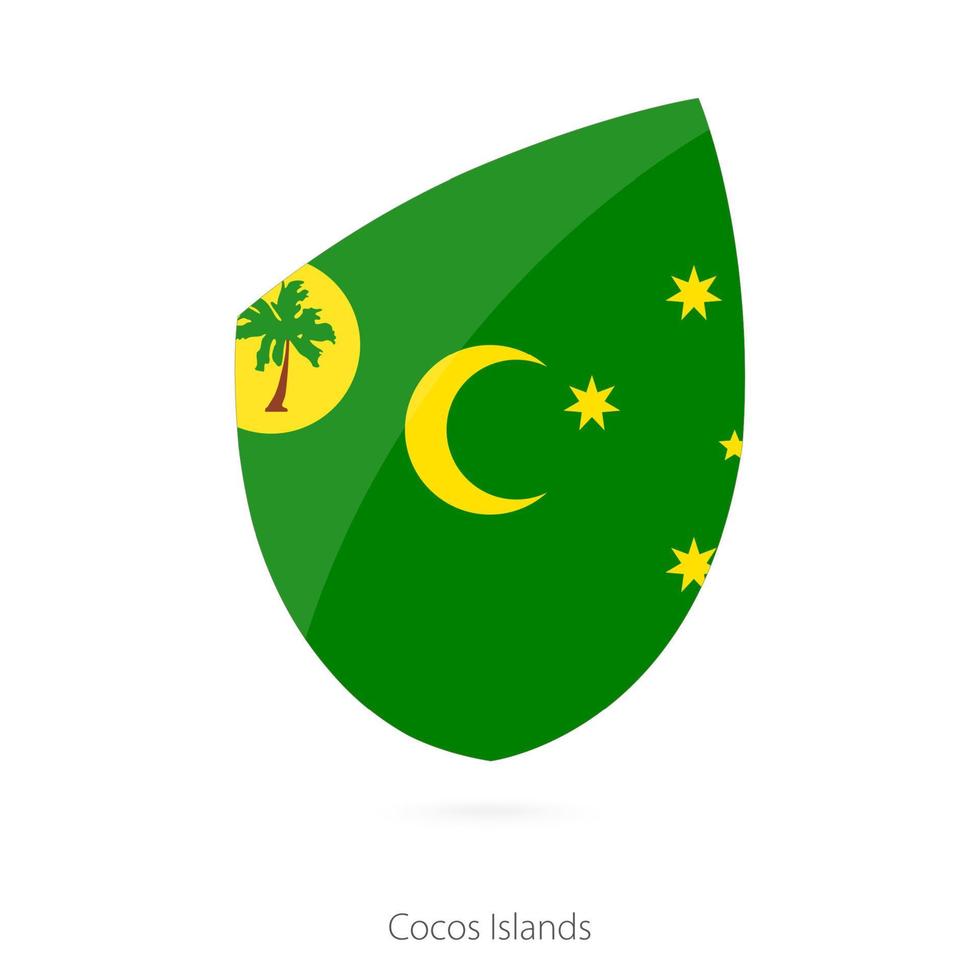 Flag of Cocos Islands. vector