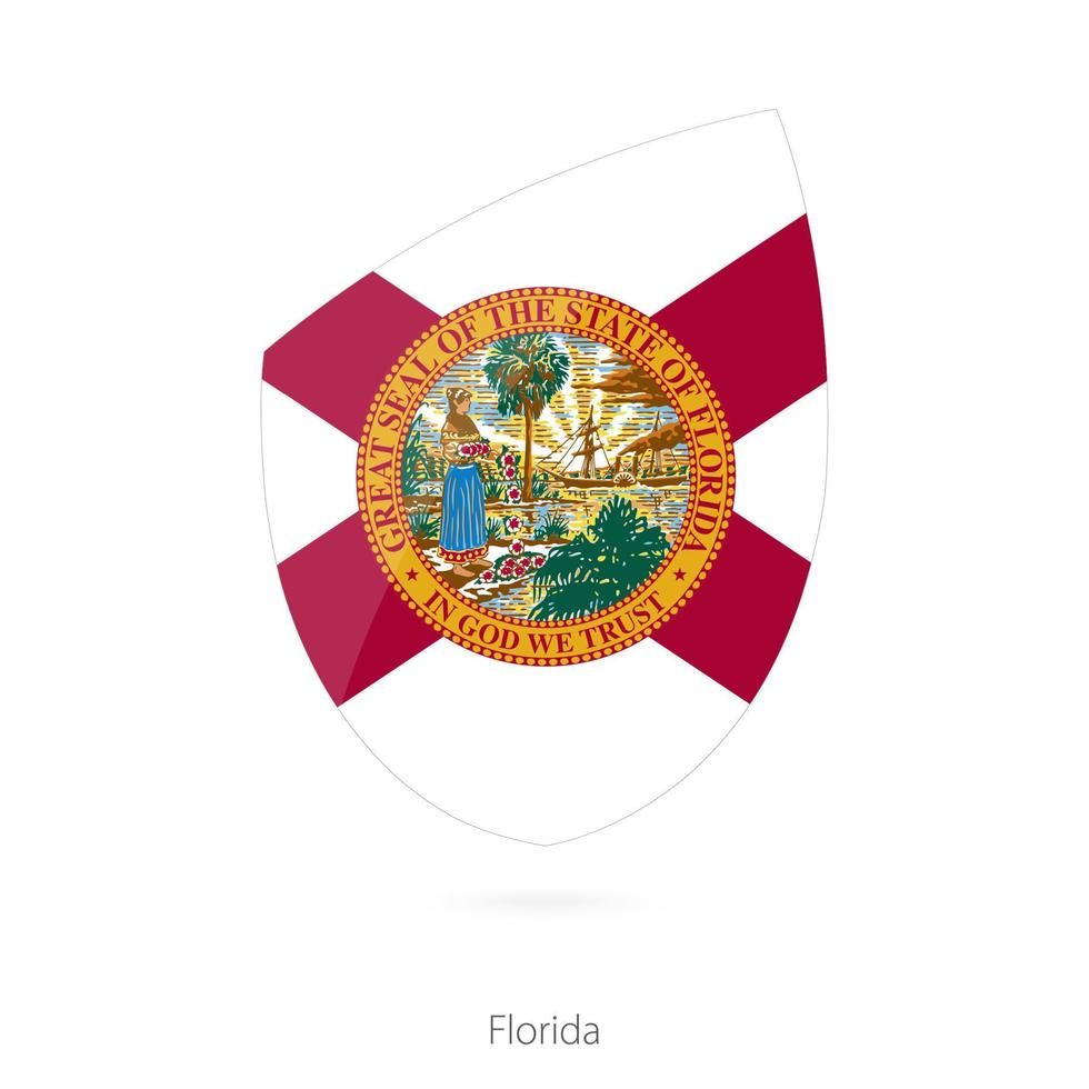 Flag of Florida. vector