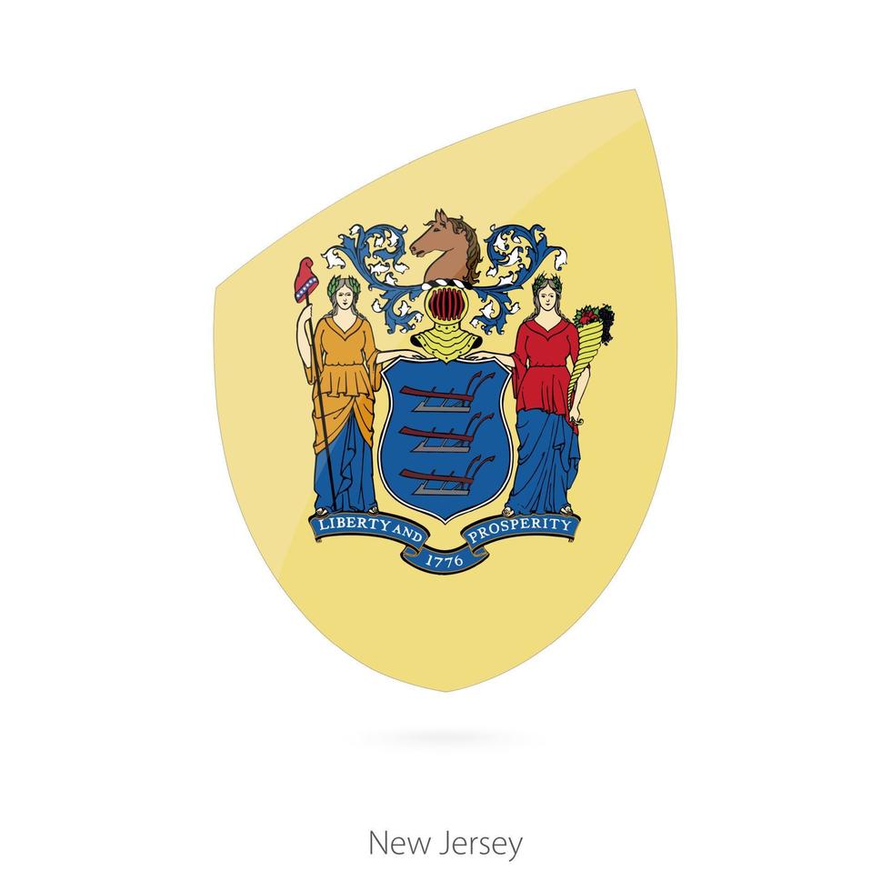 Flag of New Jersey. vector