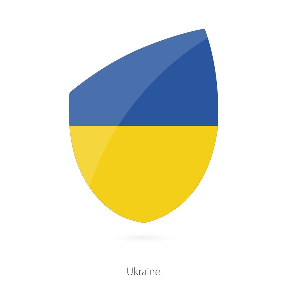 Flag of Ukraine. Ukraine Rugby flag. vector