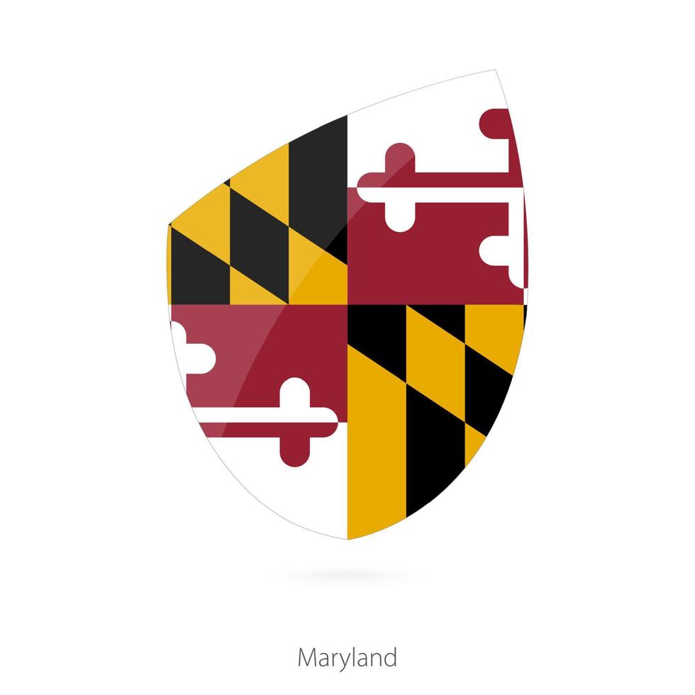 bandera de maryland. vector