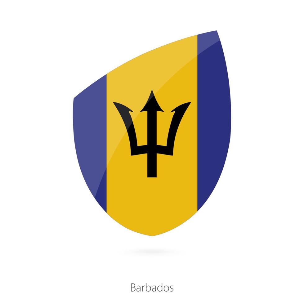 bandera de barbados vector