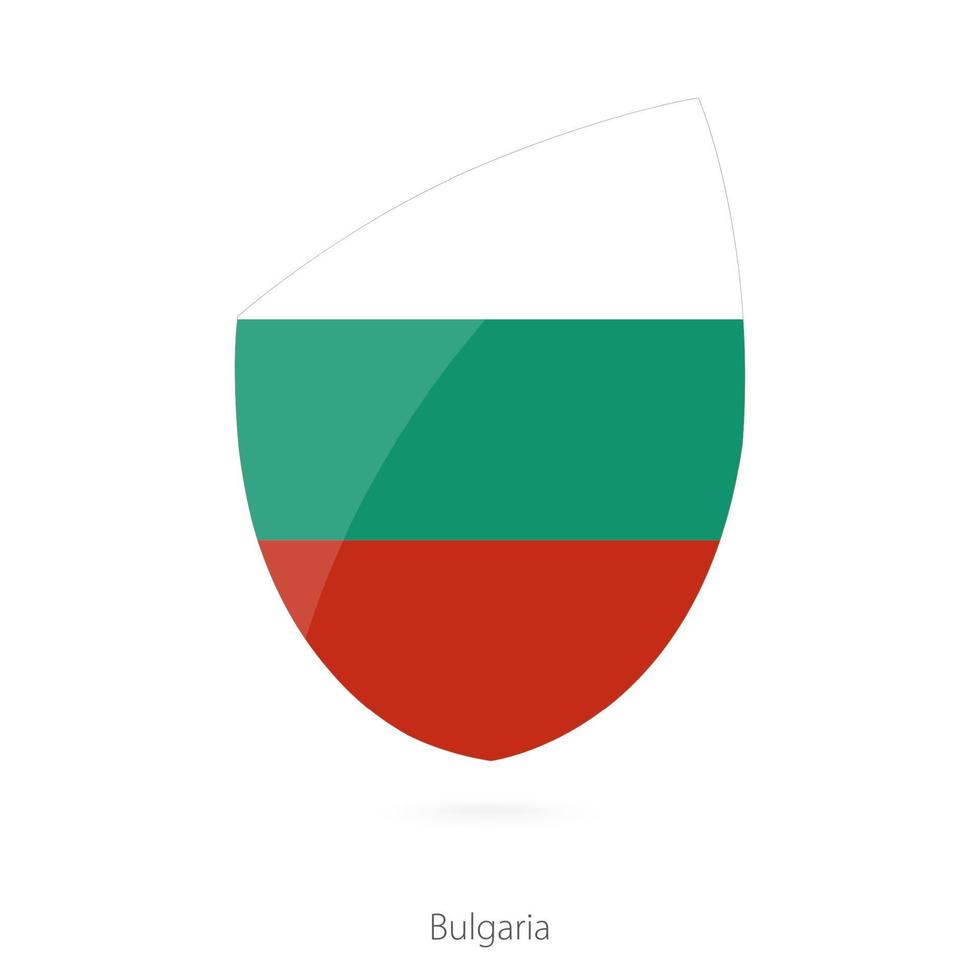 bandera de bulgaria. bandera de rugby búlgara. vector