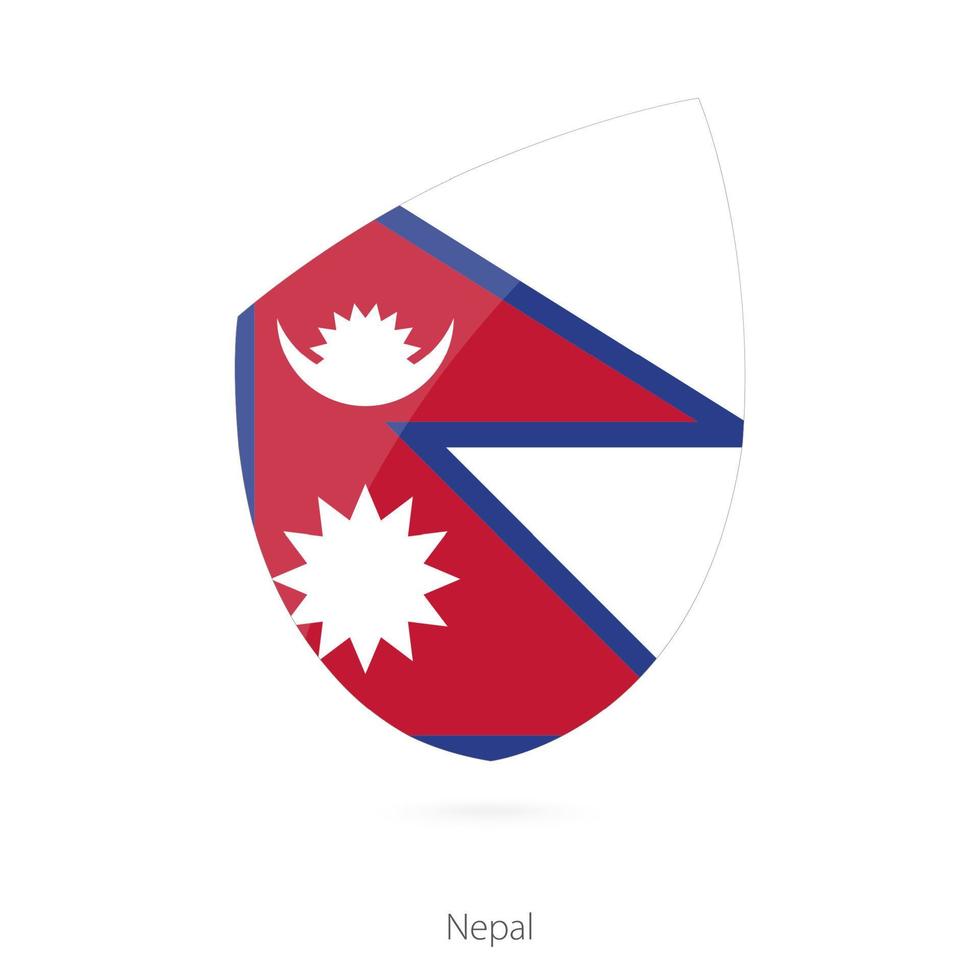 Flag of Nepal. vector