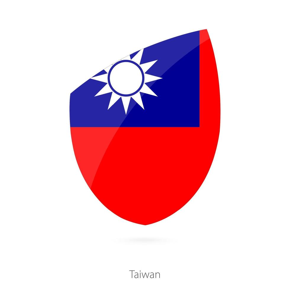 bandera de taiwán. vector