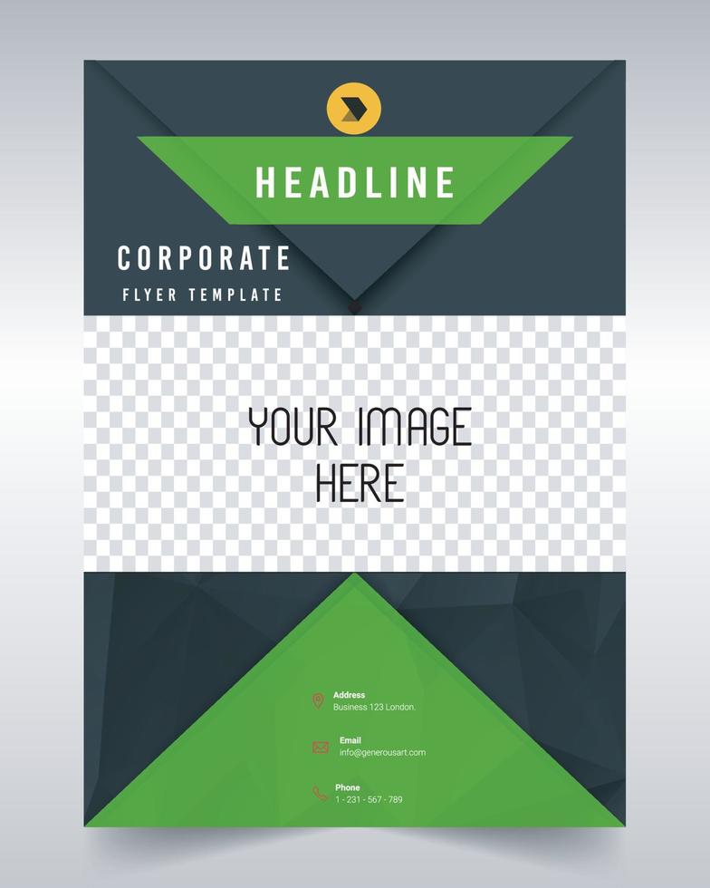 Creative Modern Flyer. Annual Report, Creative Portfolio, A4 minimal flyer, Business Brochure template. vector