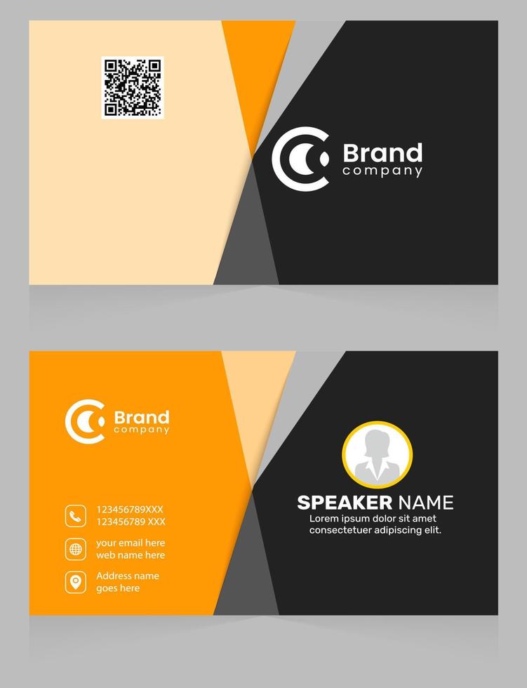 Creative modern business card template. luxury business presentation card. Professional Corporate Business Card Template design. vector