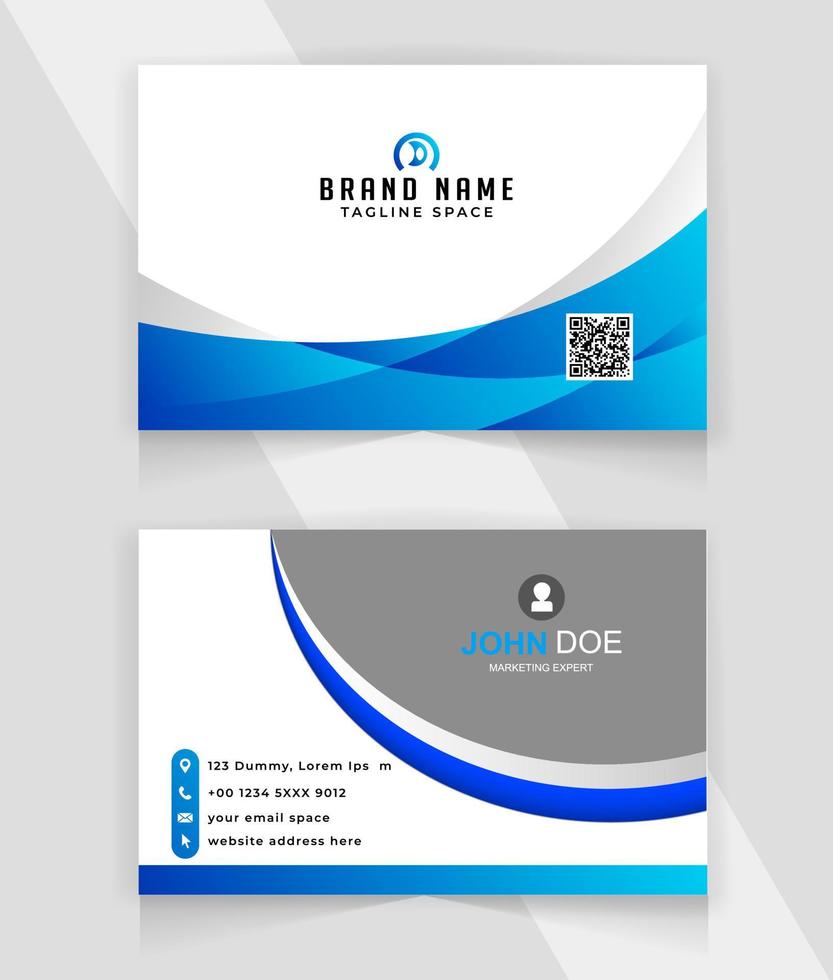 Creative modern business card template. luxury business presentation card. Professional Corporate Business Card Template design. vector