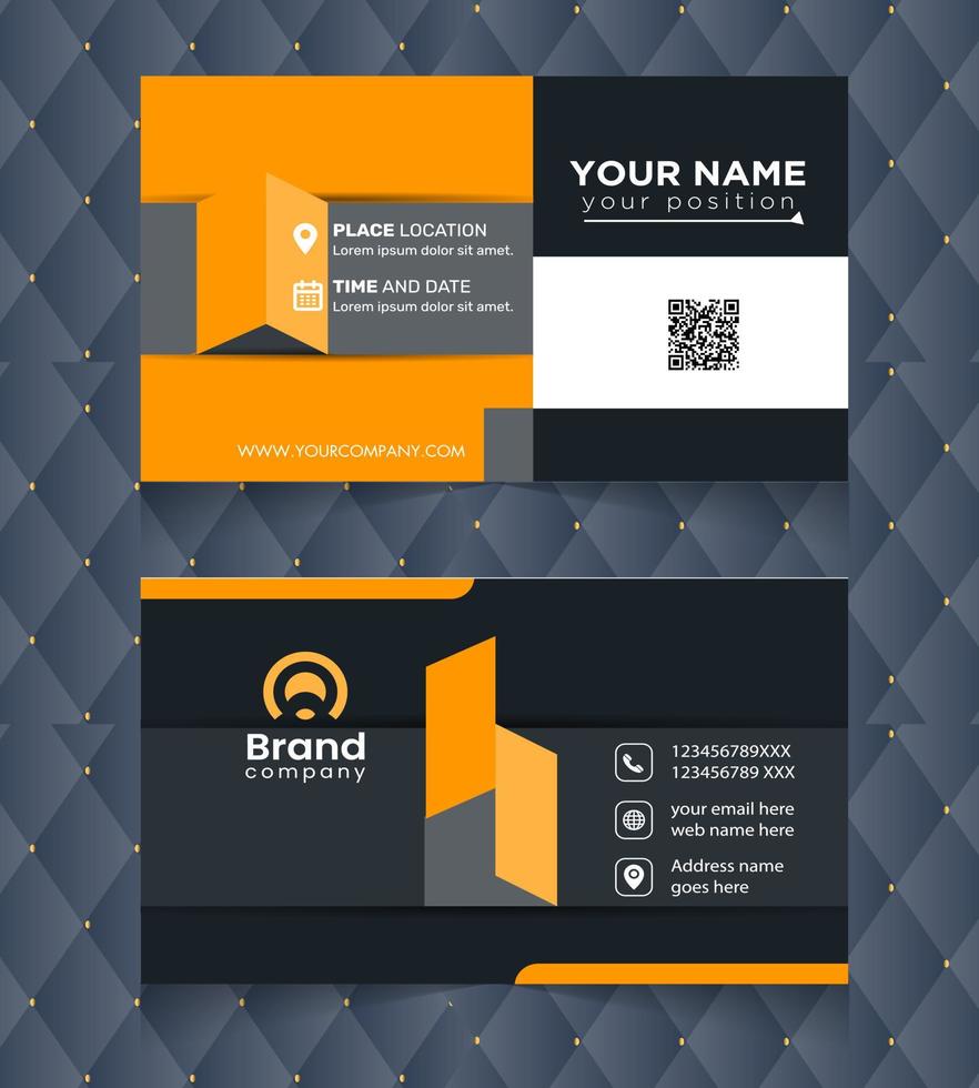 Creative modern business card template. luxury business presentation card. Professional Corporate Business Card Template design. vector