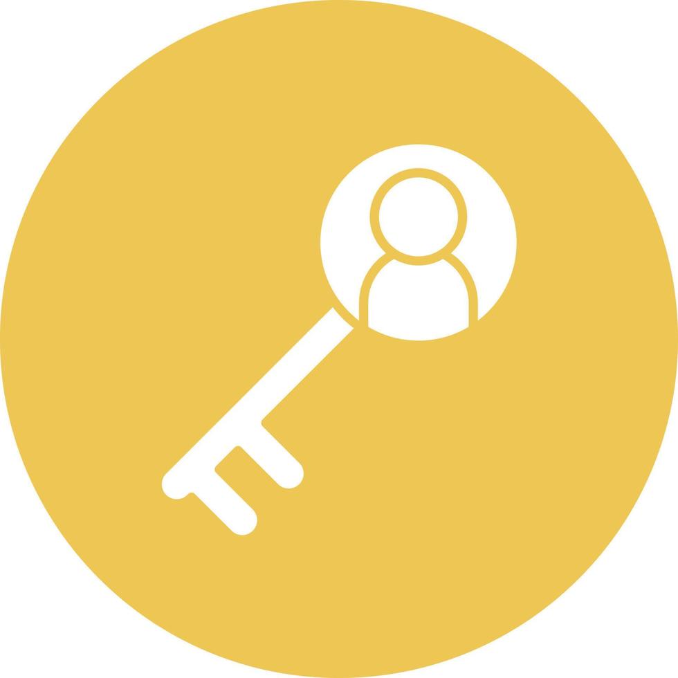 Key Accounts Glyph Circle Background Icon vector