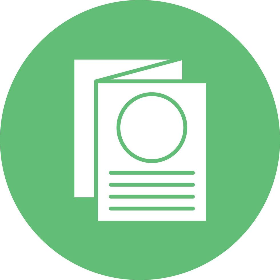 Free Sample Glyph Circle Background Icon vector