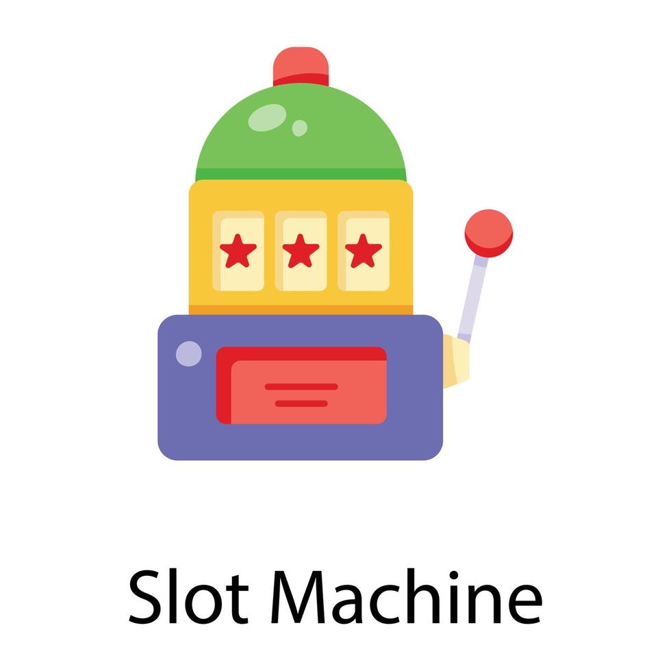 Trendy Slot Machine vector