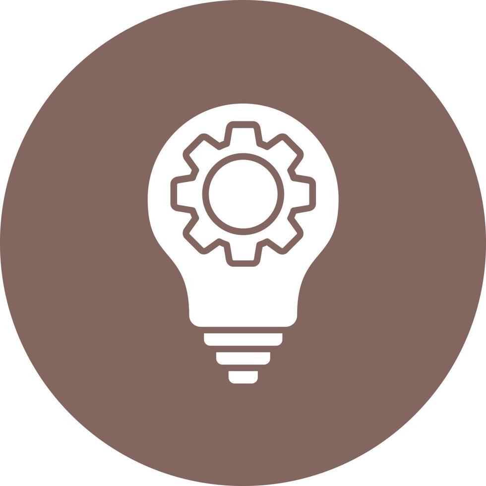 High Tech Glyph Circle Background Icon vector
