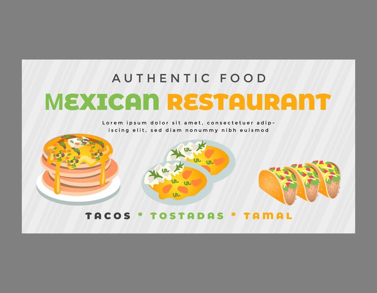 Food menu banner social media template pro Vector