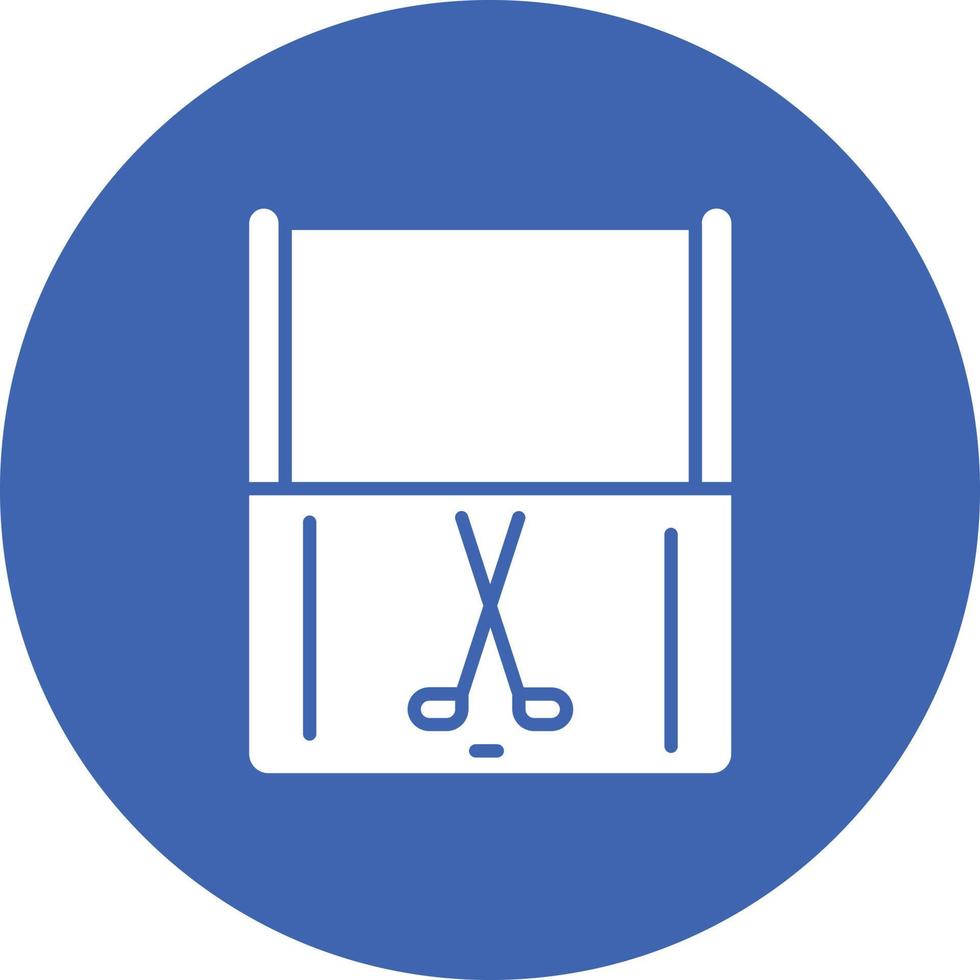 Penalty Box Glyph Circle Background Icon vector