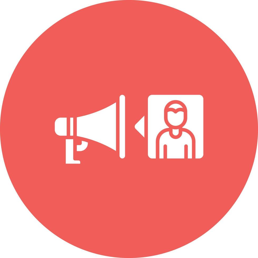 Digital Pr Glyph Circle Background Icon vector