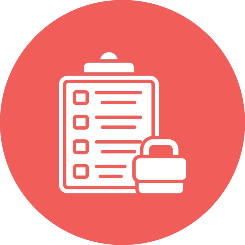 Follow Up Interview Glyph Circle Background Icon vector