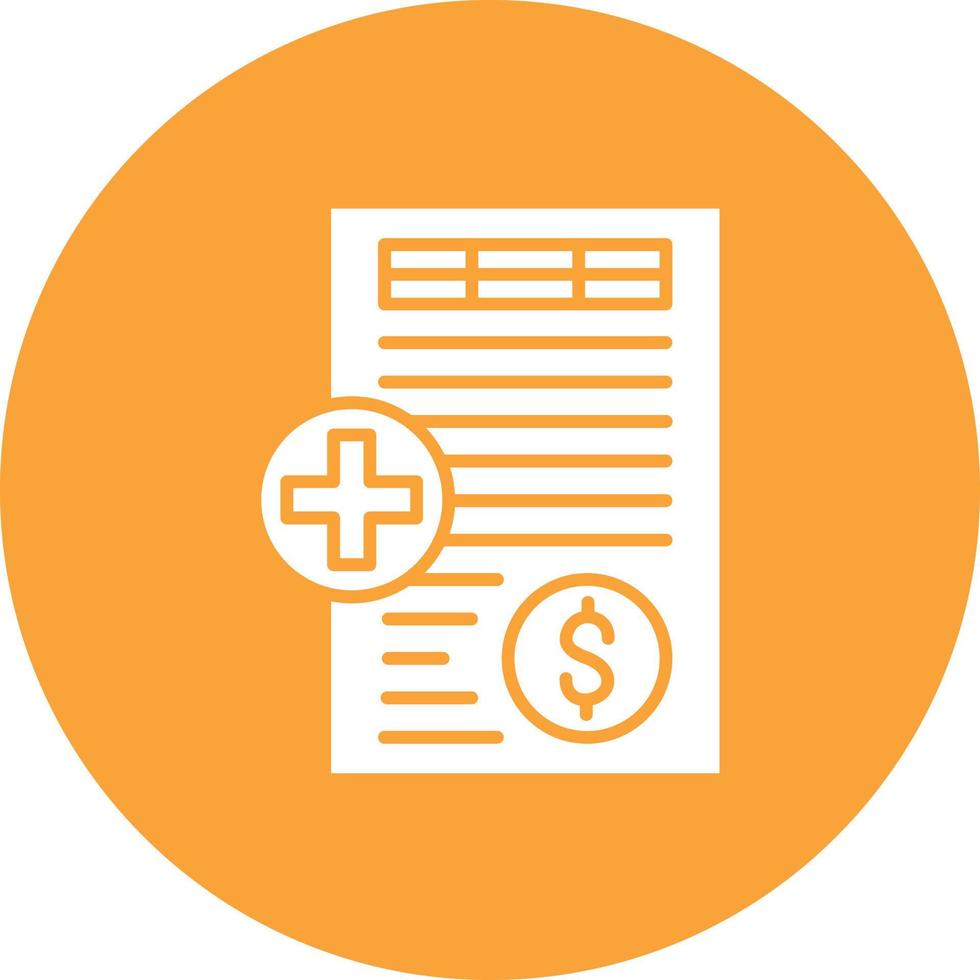 Single Entry Bookkeeping Glyph Circle Background Icon vector