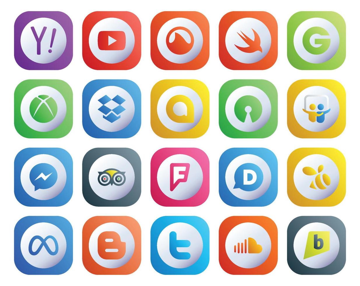 Foursquare - Free social media icons