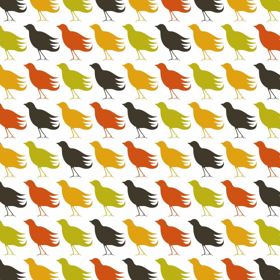 fondo recogido de las aves. una ilustración vectorial vector