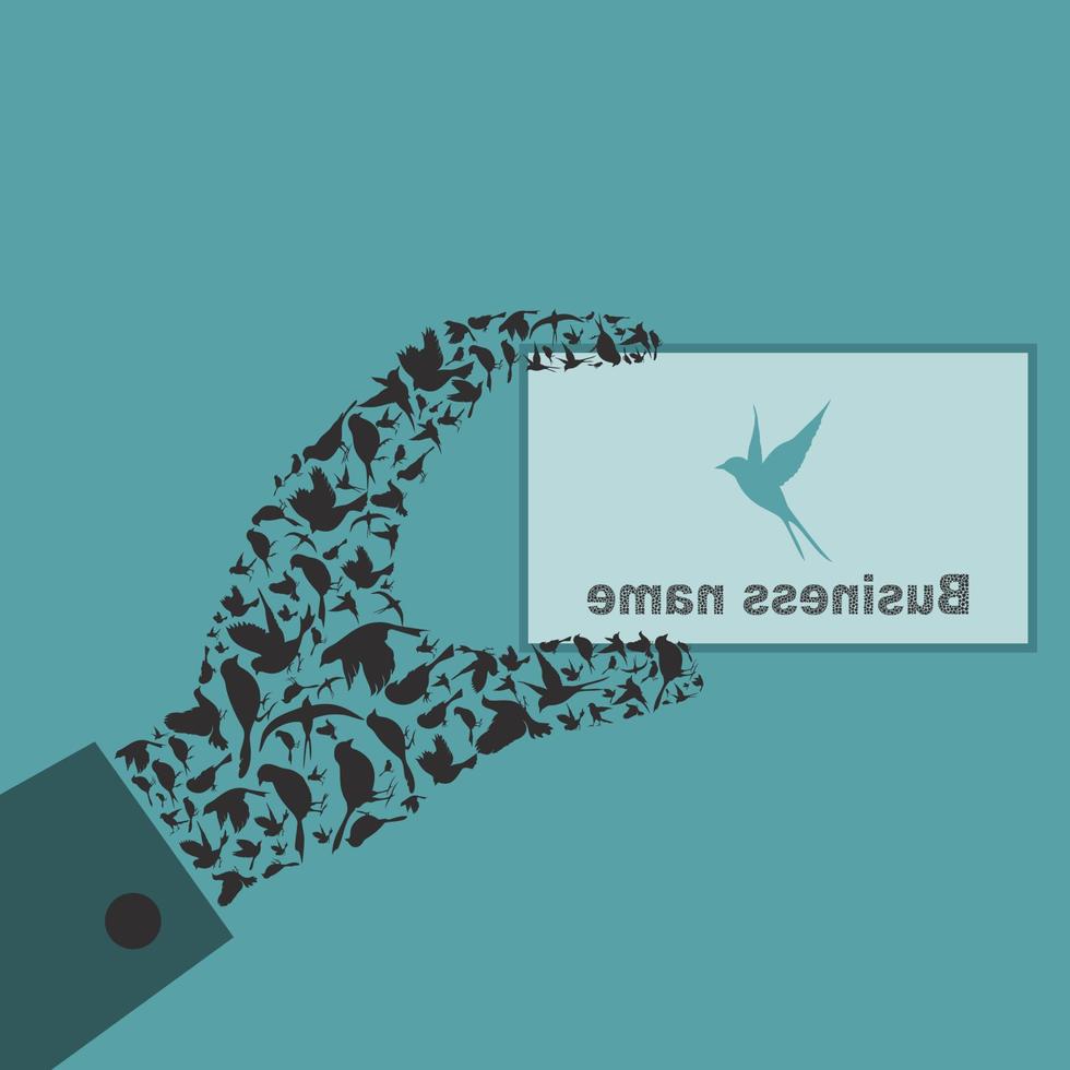 Abstraction on the theme of birds vector