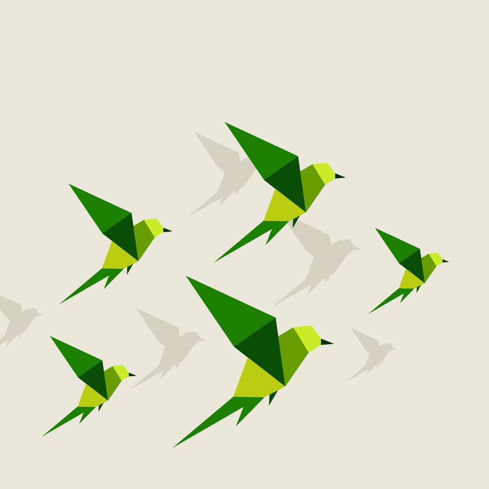 Abstraction a bird in flight. A vector illustration