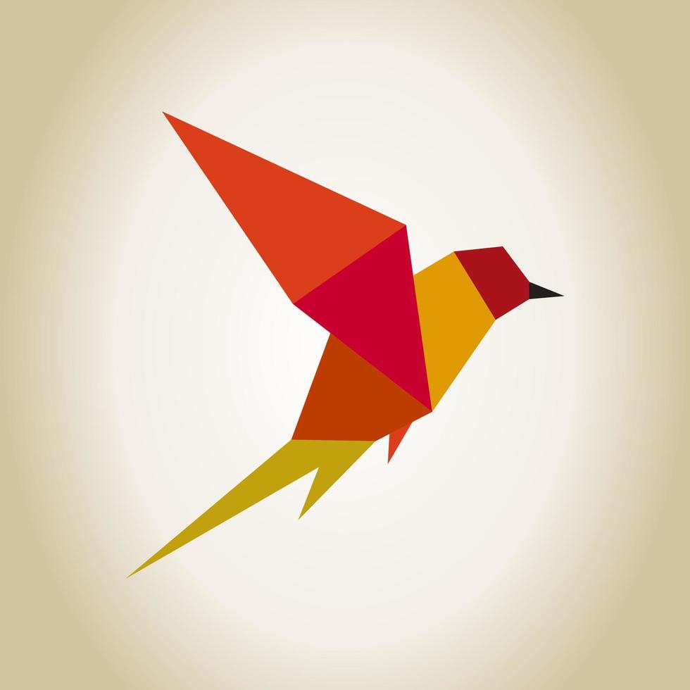 Abstraction a bird in flight. A vector illustration