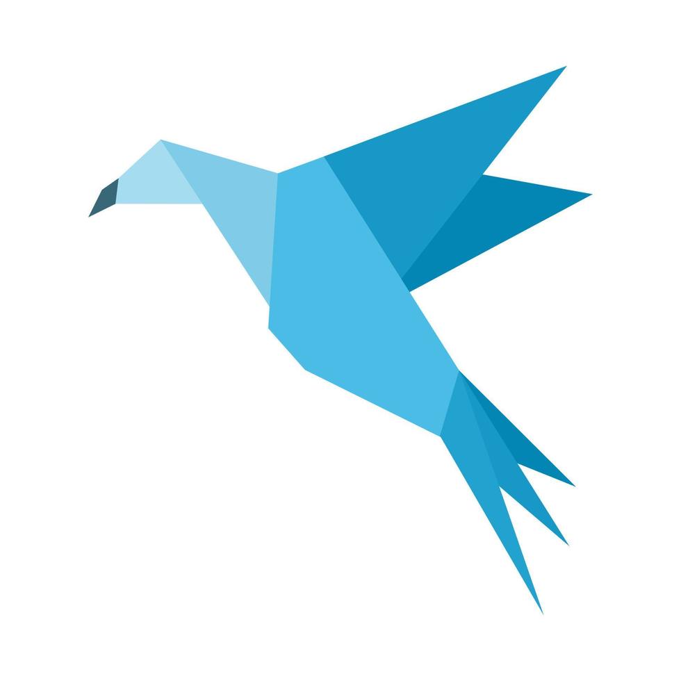 Abstraction a bird in flight. A vector illustration