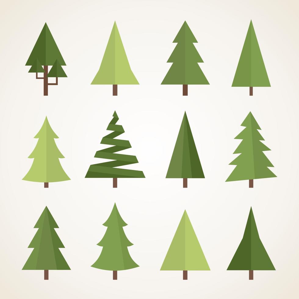 icono de árbol de navidad vector