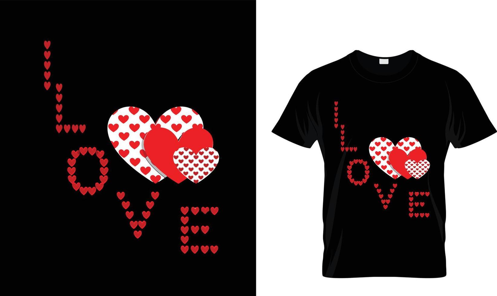 I LOVE T-SHIRT DESIGN vector