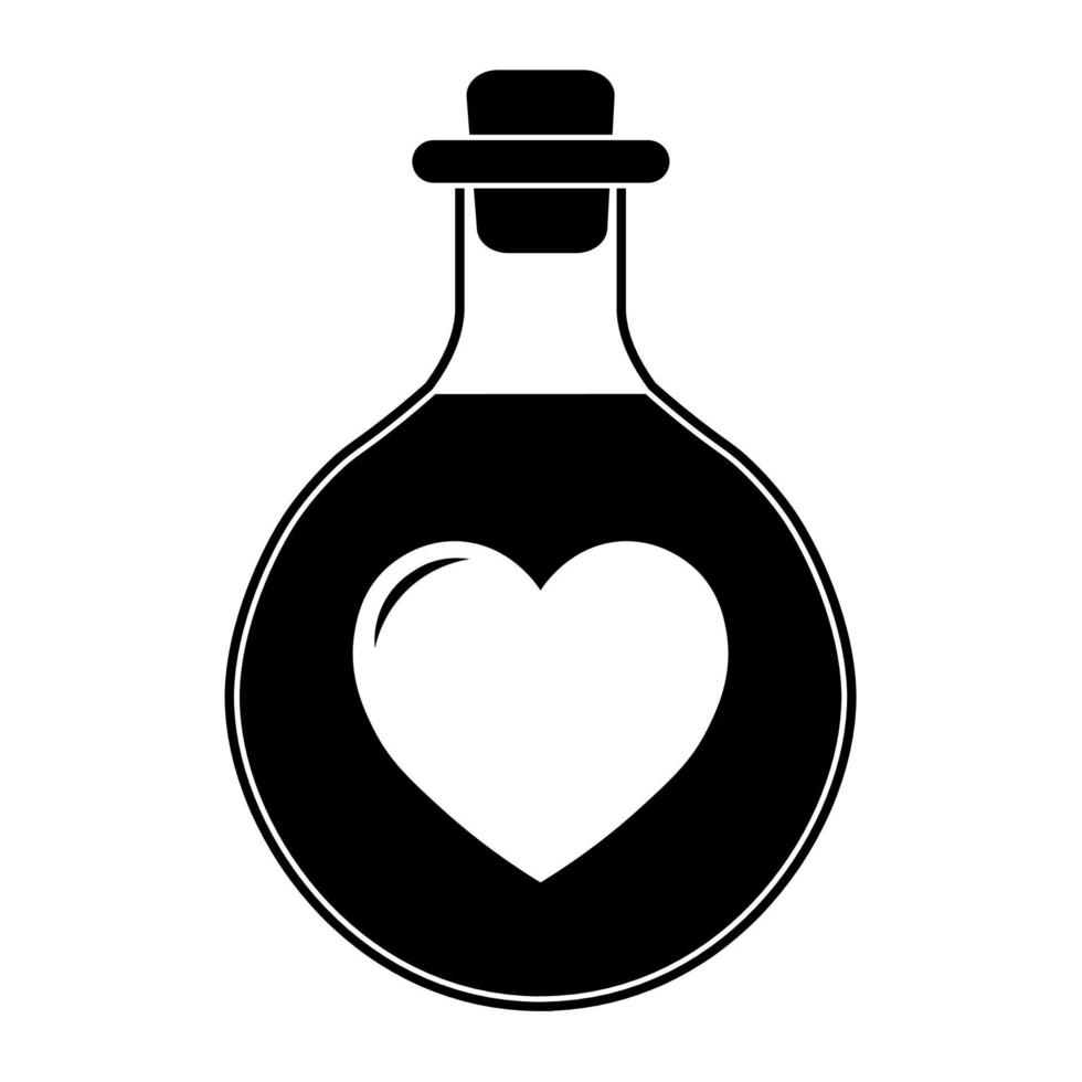Simple illustration of heart icon for St. Valentines Day vector