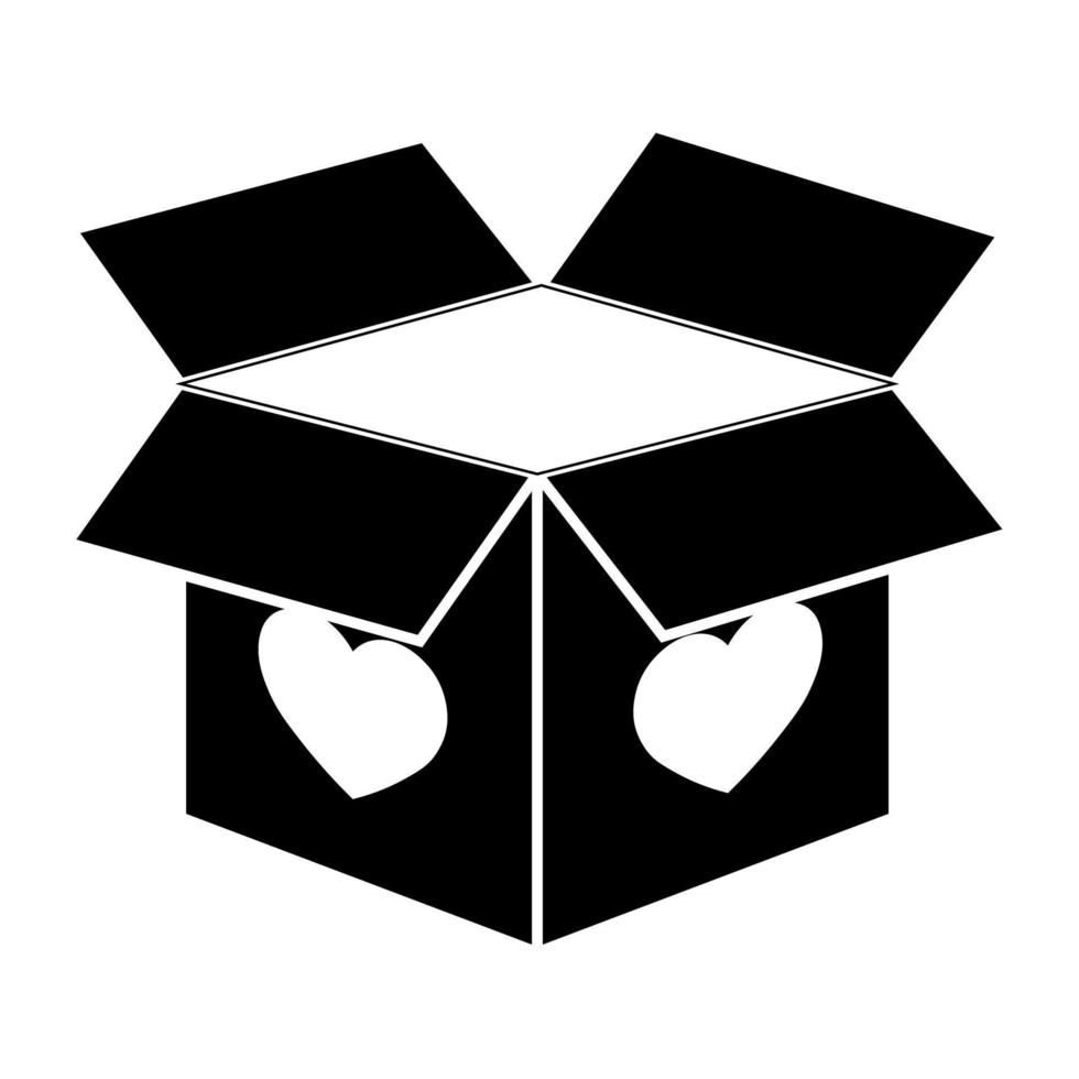 Simple illustration of heart icon for St. Valentines Day vector