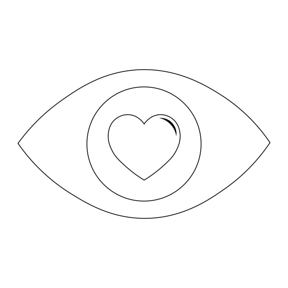 Simple illustration of heart icon for St. Valentines Day vector