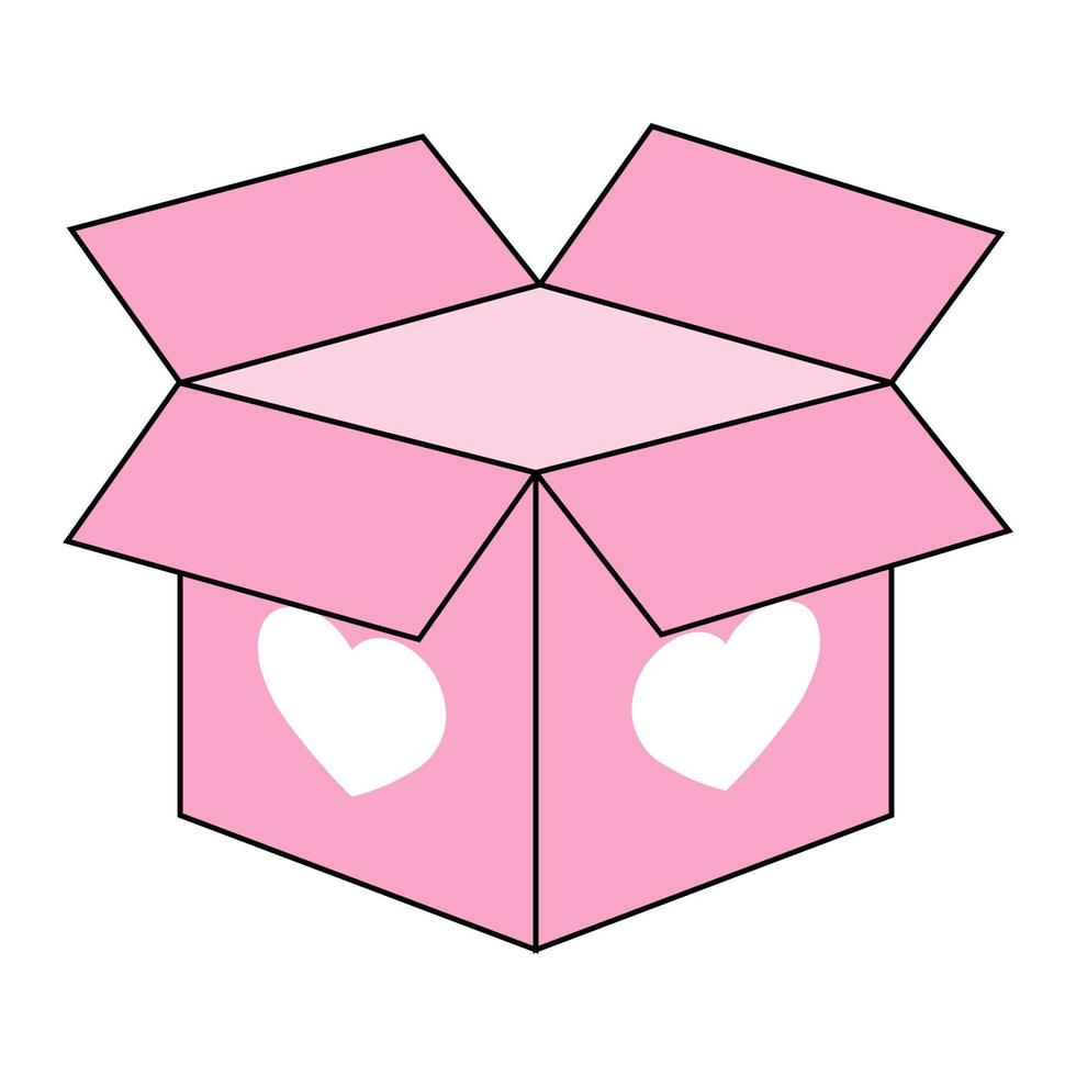 Simple illustration of heart icon for St. Valentines Day vector