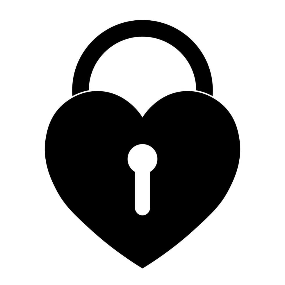 Simple illustration of heart icon for St. Valentines Day vector