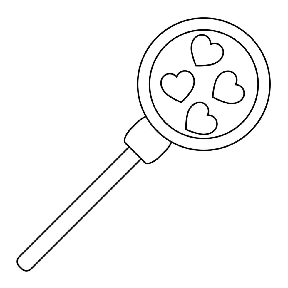 Simple illustration of heart icon for St. Valentines Day vector