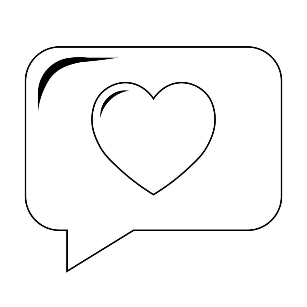 Simple illustration of heart icon for St. Valentines Day vector