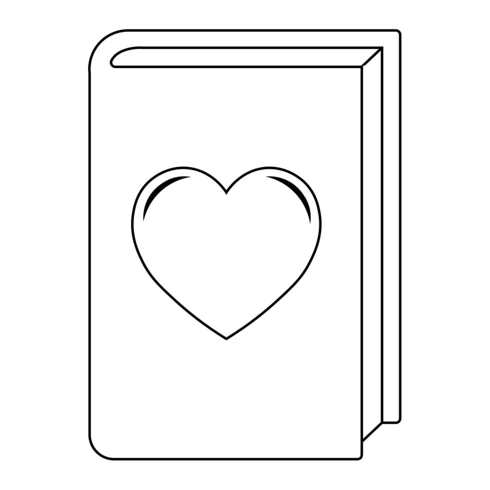 simple ilustración del icono del corazón para st. día de San Valentín vector