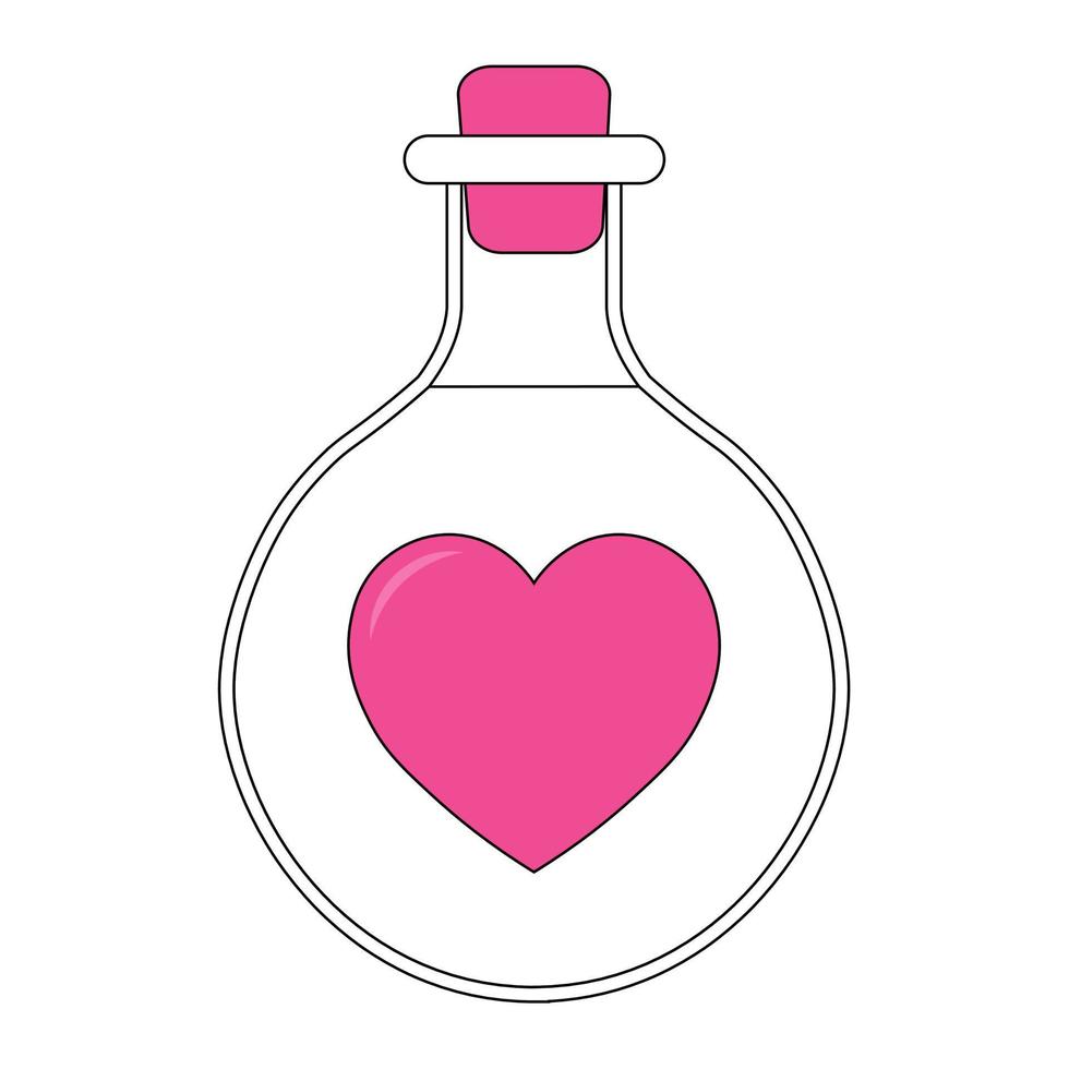 Simple illustration of heart icon for St. Valentines Day vector