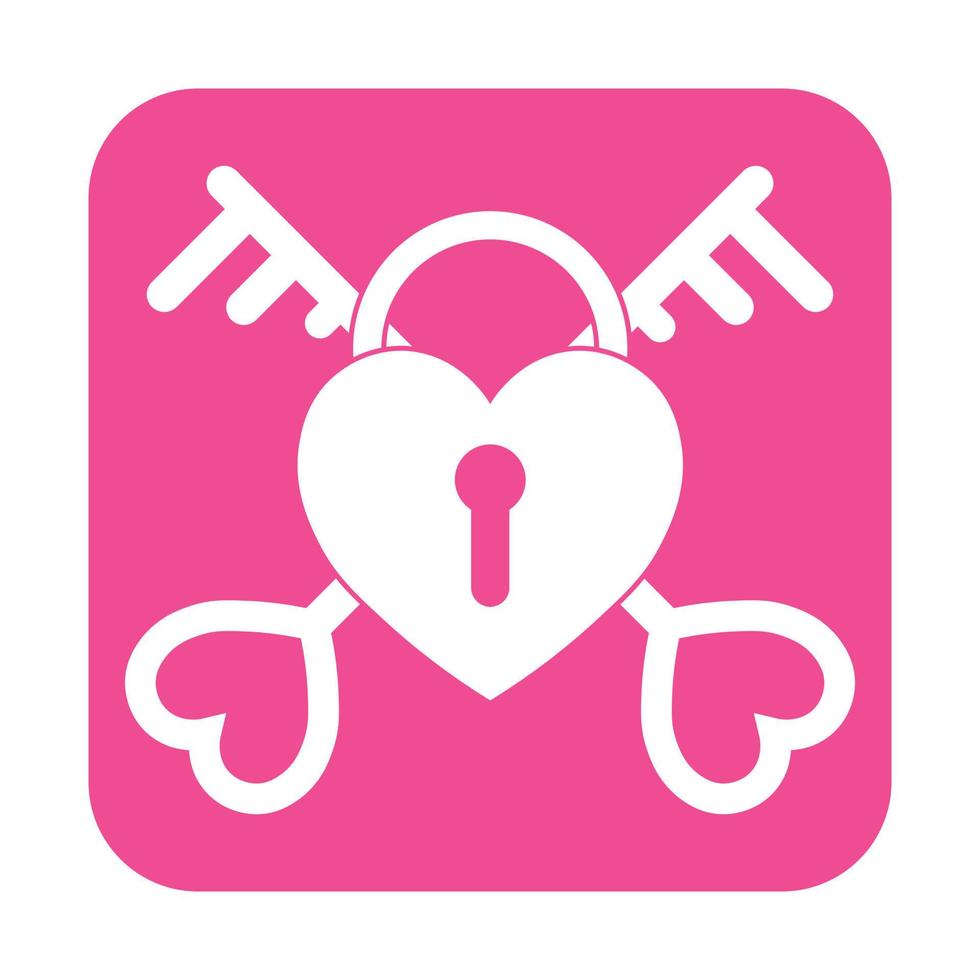 Simple illustration of heart icon for St. Valentines Day vector