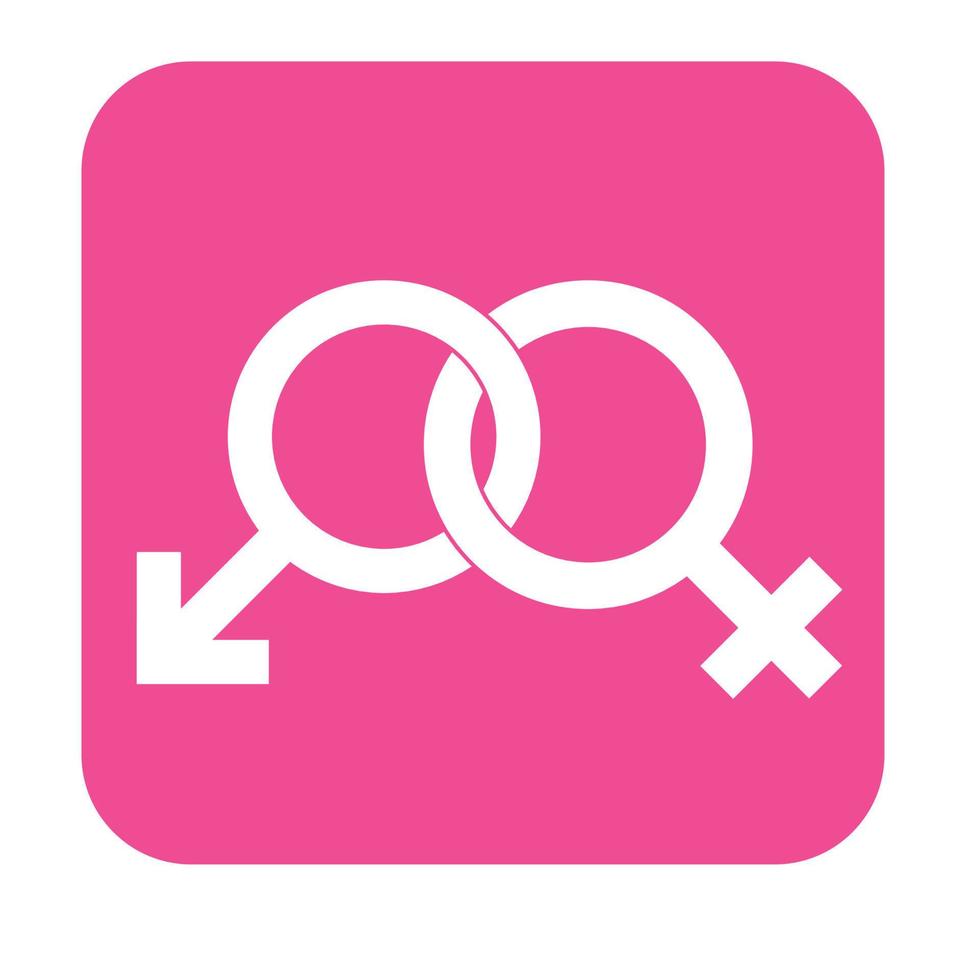 Simple illustration of Mars and Venus symbol Concept of gender symbols vector