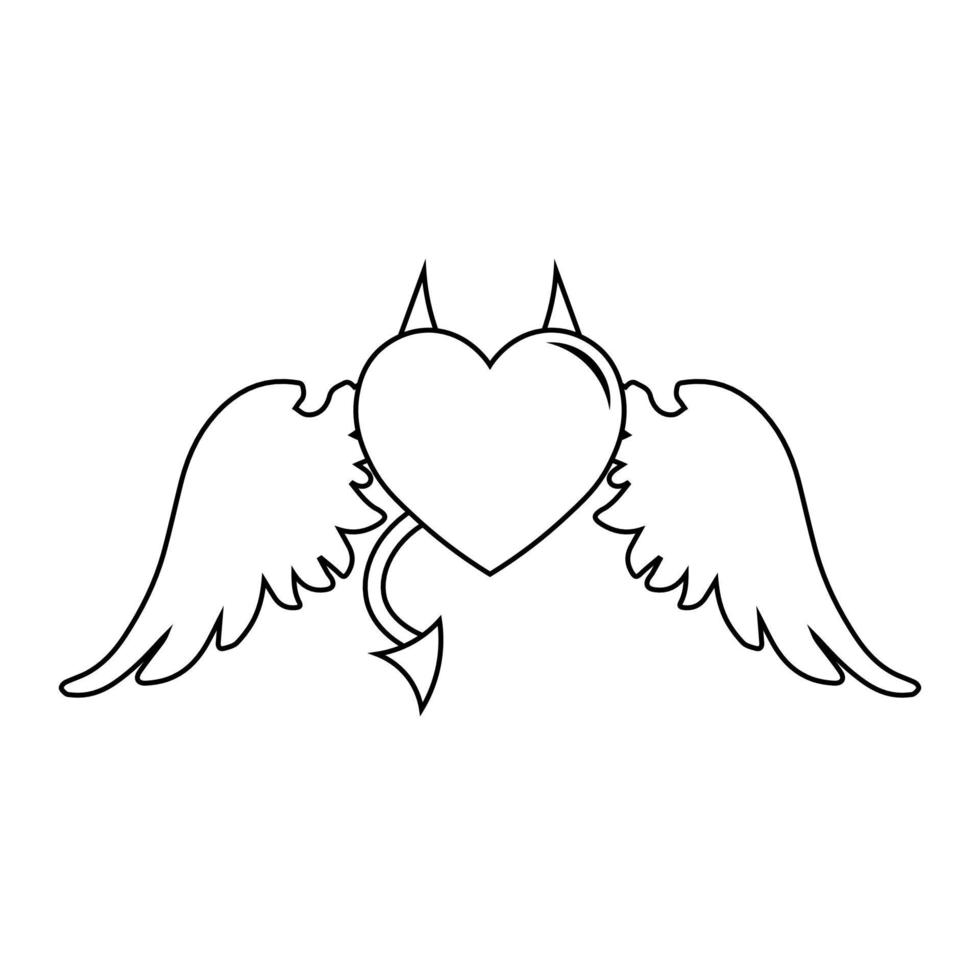 Simple illustration of heart icon for St. Valentines Day vector